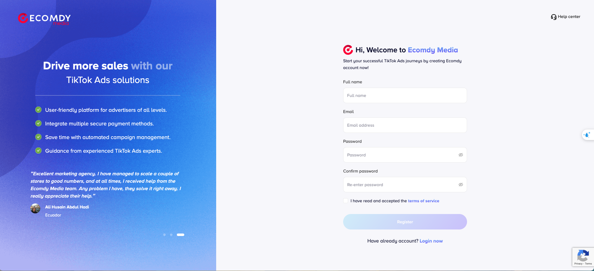 account register