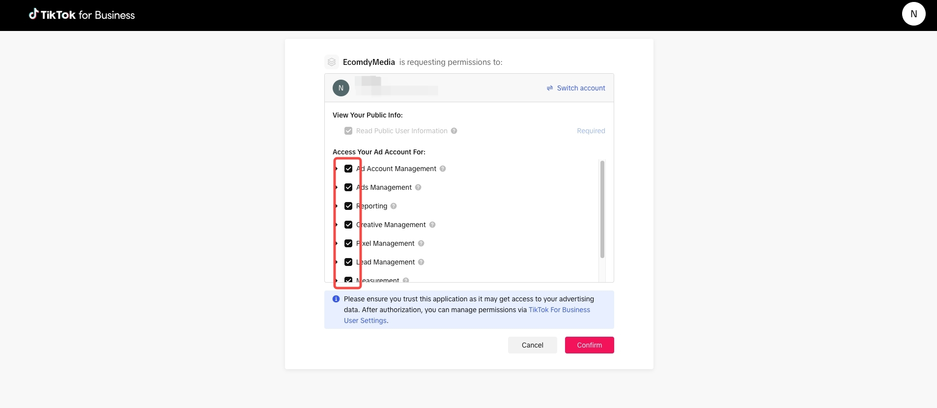 create ad account